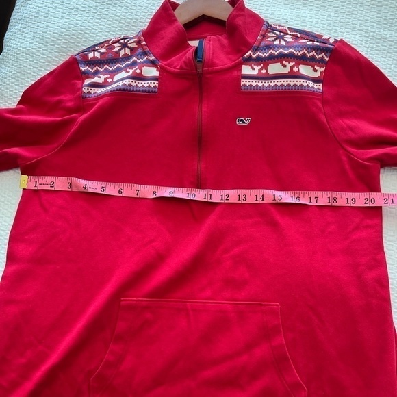 Vineyard Vines 1/4 Zip Pullover Nordic Logo
Red oversized Sweatshirt - Picture 11 of 15